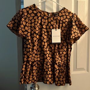 NWT stamped floral WHO WHAT WEAR size Sm.